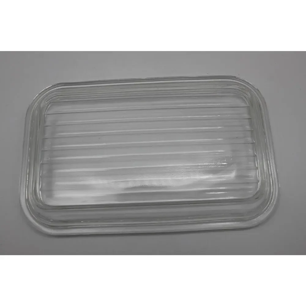 Vtg Pyrex 0503 Early American Brown 1.5 Qt Ovenware Clear Glass Lid Casserole